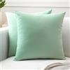 Encasa XO Copricuscini Divano, Senza Imbottitura 20x20 Menta verde