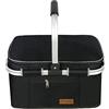 ABIUBIU Borsa termica da 35 l, cestino per la spesa, cestino da picnic, grande cestino termico isolato, per ufficio, campeggio, picnic, viaggi, laterale con asta di supporto (protezione brevettata
