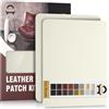 OAZ Kit di Riparazione in Pelle Bianco avorio, 28×21 cm Nastro Adesivo in Pelle, Pelle Adesiva per Riparazioni Patch di Riparazione in Pelle per Divani, Automobili, Reclinazioni, Borse, Tappezzeria