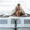 FZKun Kit Convertitore Letto Largo da Twin A King con Cinghia - Connettore Letto Twin Riempitivo per Fessura del Materasso per Letto Regolabile per Soggiorni degli Ospiti (Wide:12,Bianco)