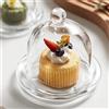 Huiyiwert Campana per Torta in Vetro Trasparente con Sottopiatto per Dessert, Cupcake, Biscotti, Formaggio e Limone