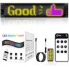 Euakee Pannello a Matrice LED Controllo APP, Schermo Flessibile Scorrimento Modello di Testo Animazione Segno a LED per Auto Negozio Bar Partito Business Festival Home Decor, 4,02x13,7 in
