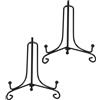 JJiaoLinin 4 Pollici Ferro Supporto Cavalletto Decorativo per Foto, Supporto per Quadri da Esporre, Cavalletto in Metallo per Piatti Decorativi, Cornici, Libri, Opere Artistiche,Black 2 Pezzi