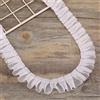 Wambere 10 Yards 2.5cm Nastro di Pizzo Increspato Ruffles Pizzo Tessuto Elastico Pizzo Trim,Vintage Pizzo Trim Decor,per DIY Cucito Artigianato Decorazioni di Nozze Scrapbooking Confezione Regalo,Bianco