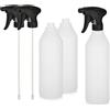 com-four® 3x Flacone spray XL con testina spray regolabile | Atomizzatore da 1035 ml con filettatura 28/400 - Spruzzatore per fiori vuoto per piante - fiori - giardino - officina