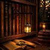 CliffofLove Lanterna decorativa per biblioteca, lampada da libreria per libri da lettura, luci per topi di biblioteca, lampada a LED antica per libri fantasma lampada da angolo per studio, regalo unico per gli
