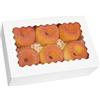 Gcardist 50 scatole da pasticceria automatiche bianche con finestra, scatole per ciambelle e torte, 22,86 x 15,24 x 6,35 cm
