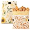 YeeQo 2 Pcs sacchetto pane cera d'api 43× 33cm, sacchetto per pane riutilizzabile