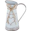 Colrid Vaso Vintage a Forma di Cuore con Manico, Zincato