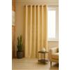 GBiancheria Tenda JASMINE Tinta Unita 140x290 cm con Anelli in Alluminio Ø4cm Tendaggio Moderno Semi-Oscurante per Soggiorno, Camera da Letto, Cucina 1 Pannello Lavabile in Poliestere (Beige)
