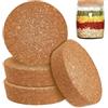 OLYCRAFT 4pz Grandi Tappi di Sughero 77-90mmTappi di Sughero per Bottiglie Tappo di Sugheri Conici Tappo di Sugheri Coperchi in Legno per Cucina Bomboniere per Conserve