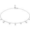 Swarovski Girocollo Stilla Attract, Bianco, Placcato rodio