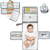 Baby Dyoli Fasciatoio portatile XL. Il fasciatoio per pannolini è una borsa smontabile con 6 tasche come una trousse per gli articoli del bebè. Impermeabile, (Pack Extra (Azul))