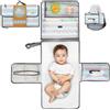 Baby Dyoli Fasciatoio portatile XL. Il fasciatoio per pannolini è una borsa smontabile con 6 tasche come una trousse per gli articoli del bebè. Impermeabile, (Pack Normal (Tribale))