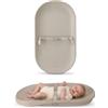 Deryan Fasciatoio lavabile e impermeabile su materiale EVA, leggero e morbido, design antiscivolo, 66 x 36 x 6 cm, colore tortora