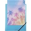Exacompta - Cod. 55279E - 1 Cartella elastica con 3 lembi in polipropilene Kreacover Pastel - A4 - Colore casuale