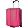 R.Leone Valigia 40x30x20 cm Trolley Bagaglio a mano 2 Ruote in ABS adatto Wizz Air, Vueling, Volotea 288 (Fucsia, Valigia 40x30x20 cm, 2 Ruote)