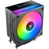 Mars Gaming MCPU-LCD, Dissipatore CPU 300W TDP, 6x Heatpipes HCT, Ventola 120mm, Schermo LCD, ARGB Dual Zone Infinity Mirror, Nucleo di Rame Iperbilanciato, Compatibilità Intel e AMD, Nero