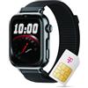 Deutsche Telekom SaveFamily SaveWatch 2 - Smartwatch per bambini, Black Night, nero con cinturino in tessuto