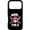 Pirate Birthday Family Gifts Custodia per iPhone 17 Pro ARR I'm 3 Pirate Birthday Skull Crossed Swords Kids