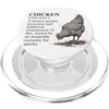 Funny Backyard Poultry Farmer & Gardener Grafico del pollame dell'escavatore del giardino di definizione del pollo PopSockets PopGrip per MagSafe
