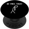 Funny French Fries Outfits and French Fr No fries Oggi patatine fritte divertenti PopSockets PopGrip Adesivo