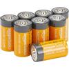 Amazon Basics, 8 batterie alcaline C multiuso, 1,5 Volt, durata di 5 anni