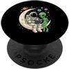Astronaut Galaxy Space Planet Galaxy Uni Astronauta Libro di Lettura Pianeti Alieni Galaxy Universo Bambini PopSockets PopGrip Adesivo