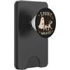 Cute Ghost Halloween Divertente Ghost Dog Walker, inquietante amante dei cani di Halloween PopSockets PopWallet per MagSafe