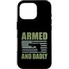 Gun Dad Father Gifts Custodia per iPhone 16 Pro Armato E Papà Divertente Pistola Papà Padre Tiro Umorismo
