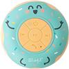 WONDEE Mr. Wonderful altoparlante con forma di ciambella da doccia wireless Bluetooth impermeabile con 3-4 ore di autonomia e ventosa per aderire. Colore verde