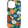 Charlotte Kay Designs Apparel & Accessor Custodia per iPhone 15 Pro Max Fiori e foglie multicolore