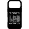 Brooklyn NY Souvenir Shirts Custodia per iPhone 17 Pro Max Brooklyn NY Vintage Sport Blu Retro Testo
