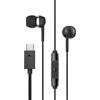 Sennheiser CX 80U - Auricolari in-ear con cavo, connessione USB-C, telecomando intelligente integrato a un solo pulsante con microfono, auricolari chiusi per la riduzione passiva del rumore - Nero