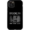 Brooklyn NY Souvenir Shirts Custodia per iPhone 11 Pro Brooklyn NY Vintage Sport Blu Retro Testo