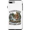 Lakelandwholesale1 Shirt Company Custodia per iPhone 7 Plus/8 Plus Un castoro pulito ottiene più legno divertente primavera calda grafica