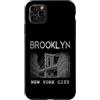 Brooklyn NY Souvenir Shirts Custodia per iPhone 11 Pro Max Brooklyn NY Vintage Sport Blu Retro Testo