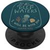 Faith Based Bible Verse Apparel Isaia 43 2 Versetto biblico cristiano nelle acque profonde PopSockets PopGrip Adesivo