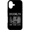 Brooklyn NY Souvenir Shirts Custodia per iPhone 17 Brooklyn NY Vintage Sport Blu Retro Testo