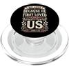 Bible Scripture John 4:19 Tees Apparel We Love Because He First Loved Us 1 Giovanni 4:19 Versetto della Bibbia PopSockets PopGrip per MagSafe