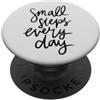 Motivational Brand For You Piccoli passi ogni giorno Crescita motivazionale scritta a mano PopSockets PopGrip Adesivo