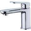 Krobec Rubinetto per Bagno,Rubinetto per Lavabo,Rubinetto Bagno Lavabo, Miscelatore Monocomando per Lavabo, ottone, Attacco UE 3/8″,valvola in ceramica di alta qualità (cromata).