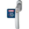 Abus Fg200 Ab208 Maniglia con Blocco Antifurto, Serratura a Spinta con Cilindro per Finestre, Chiave Maestra, Livello di Sicurezza: 3, 44258, Argento
