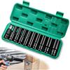 MEYAGOT Set di chiavi a bussola da 1/2 pollici, set di chiavi a bussola da 1/2, set di bussola, 10 punte esagonali da 24 mm, set di chiavi esagonali, set di 11 pezzi