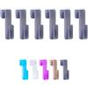 Wellgro 6 ganci per termosifoni, Made in Germany, ganci per asciugamano, ganci per termosifoni, colore a scelta, colore grigio