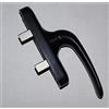 ilserramentista Maniglia Cremonese universale apertura interna per porte finestre in alluminio (nero)