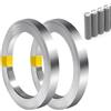 Riisoyu 2 Pcs Striscia Nichel, 0.15mm x 8mm x 10m Nastro Nichel Piattina Nickel Placcato in Acciaio Nastro Nichel Accessori per Saldatura per Connettere Delle Batterie Spot Welding 18650