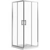 Parama Box doccia 80x80 angolare scorrevole h190 vetro temperato trasparente 6mm trattamento anticalcare maniglia in acciaio inox 304 mod. Tenerife