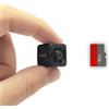 KUUS. C1 Mini Telecamera Spia Nascosta Più Piccola Europa 2,3cm Senza WiFi Full HD 1080P, Visione Notturna, Rilevamento Movimento, SD 32 GB Class 10 U3 Inclusa
