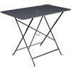 Fermob FE-BISTRO97/N Tavolo Bistro Rettangolare in Acciaio Gamma 2026, 57x97 cm, per 4 Persone, con Foro per Ombrellone, Pieghevole, per Esterni